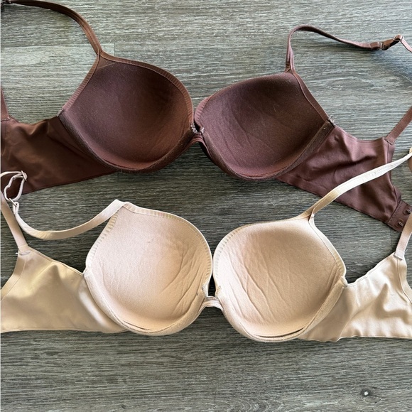 SKIMS Women's Bra Set - Brown and Tan - Picture 6 of 6